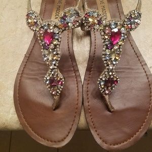 Steve Madden jeweled sandals