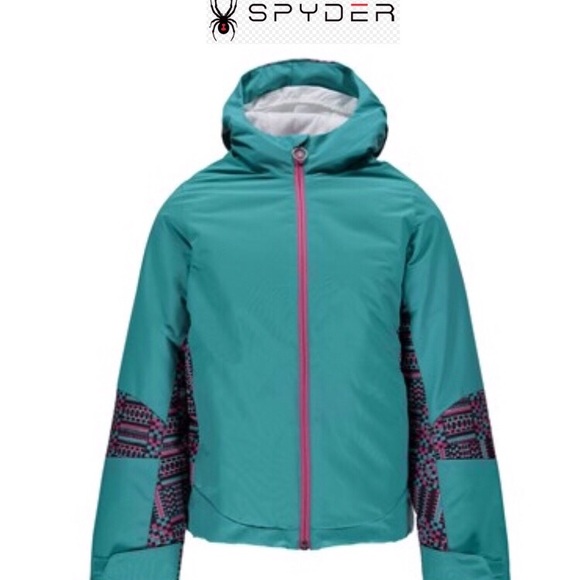 Spyder Kids Bitsy Charm Snow Jacket,Ski Snowboarding Jacket,Size M 10//12 Girls