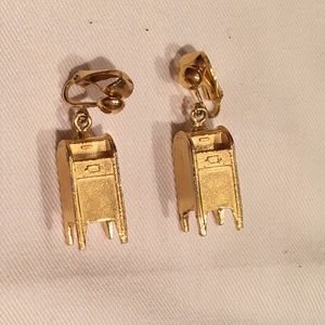 Donna Karan New York Vintage Clip On Earrings