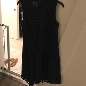 Madewell eyelet navy dress