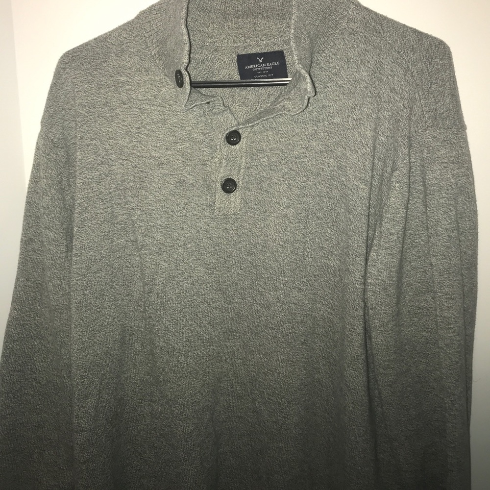 American Eagle Grey Sweater/Pullover XXL