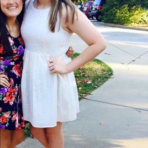 Cream colored lace dress