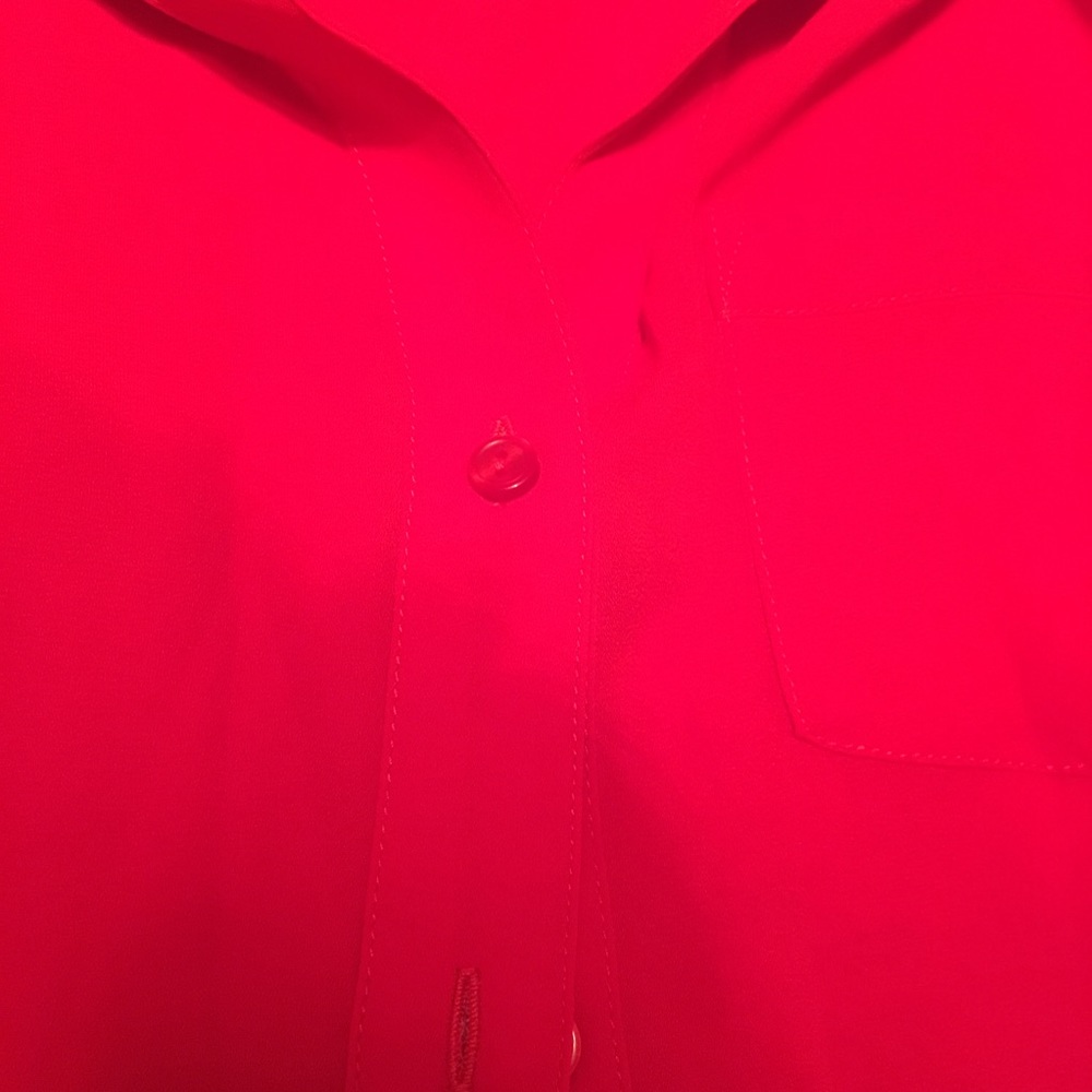 The limited red button down - Picture 3 of 3