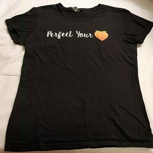 Tshirt with words "Perfect that 🍑"