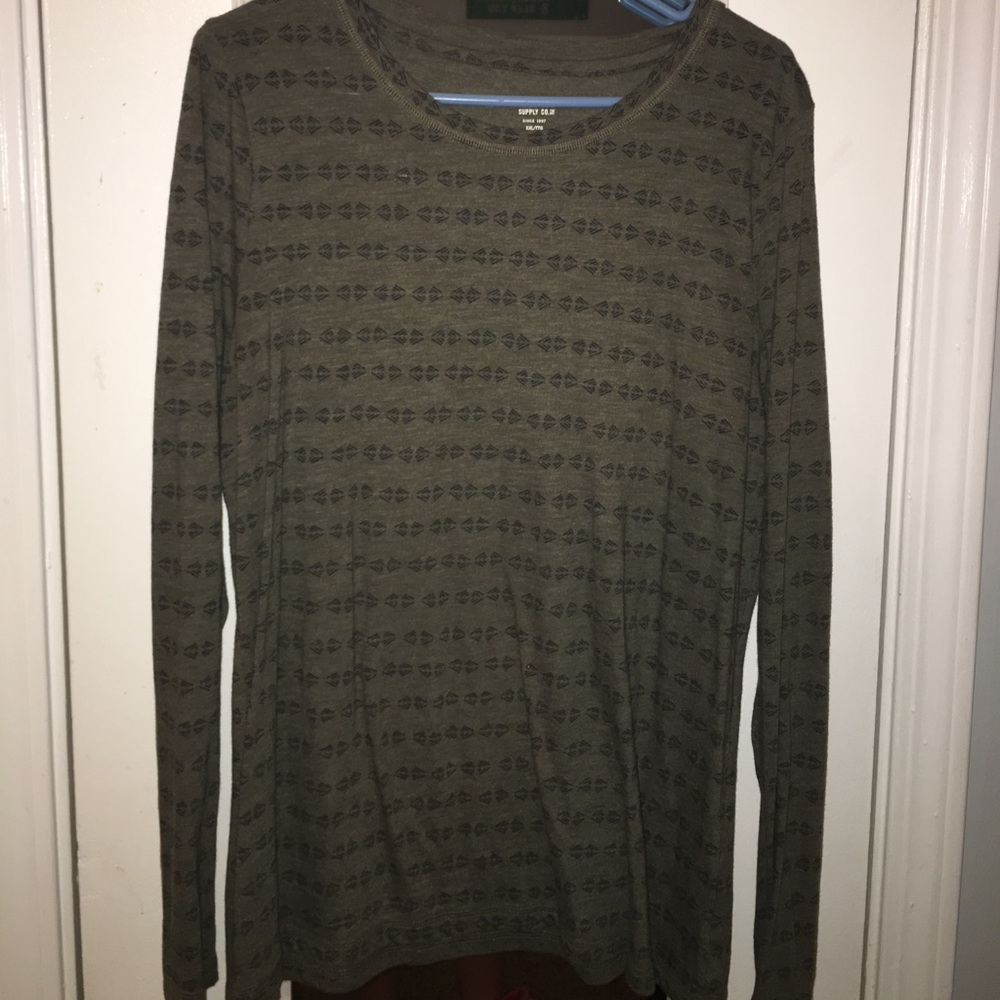 Long sleeve army green shirt