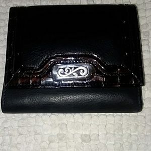 Brighton leather tri fold wallet.