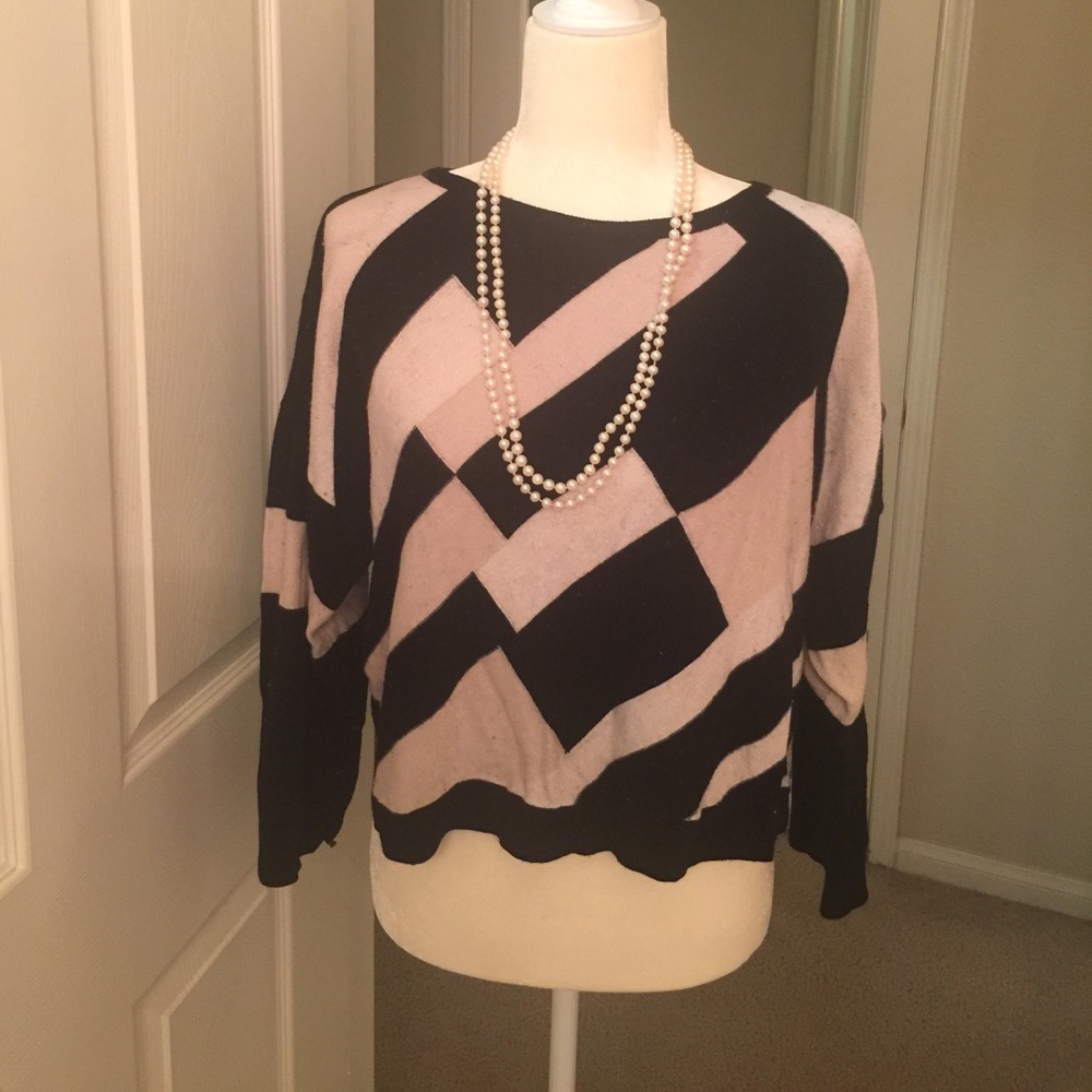 H&M black&white stripe sweater