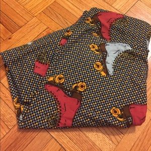 Roller skate multicolored leggings