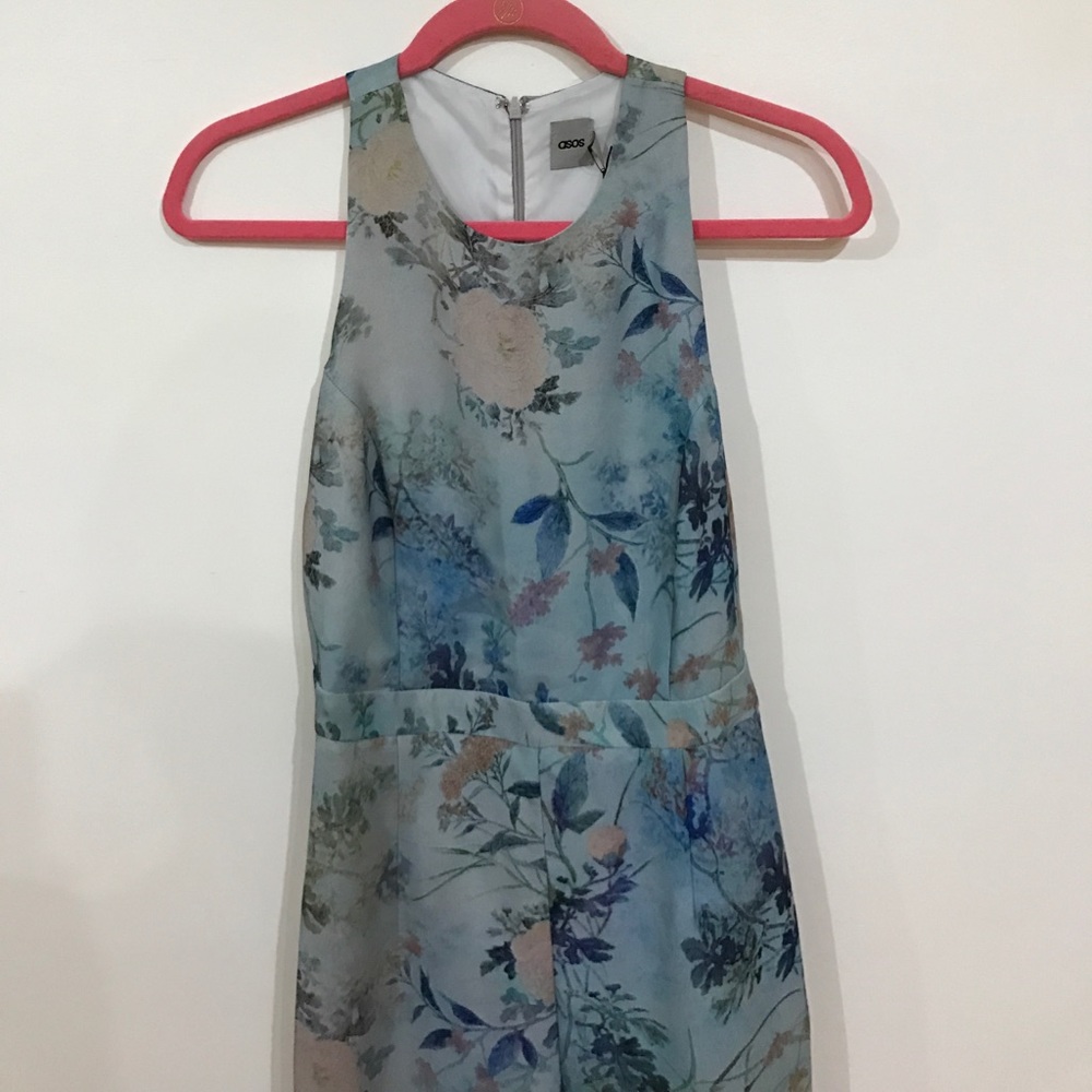Blue floral ASOS jumpsuit