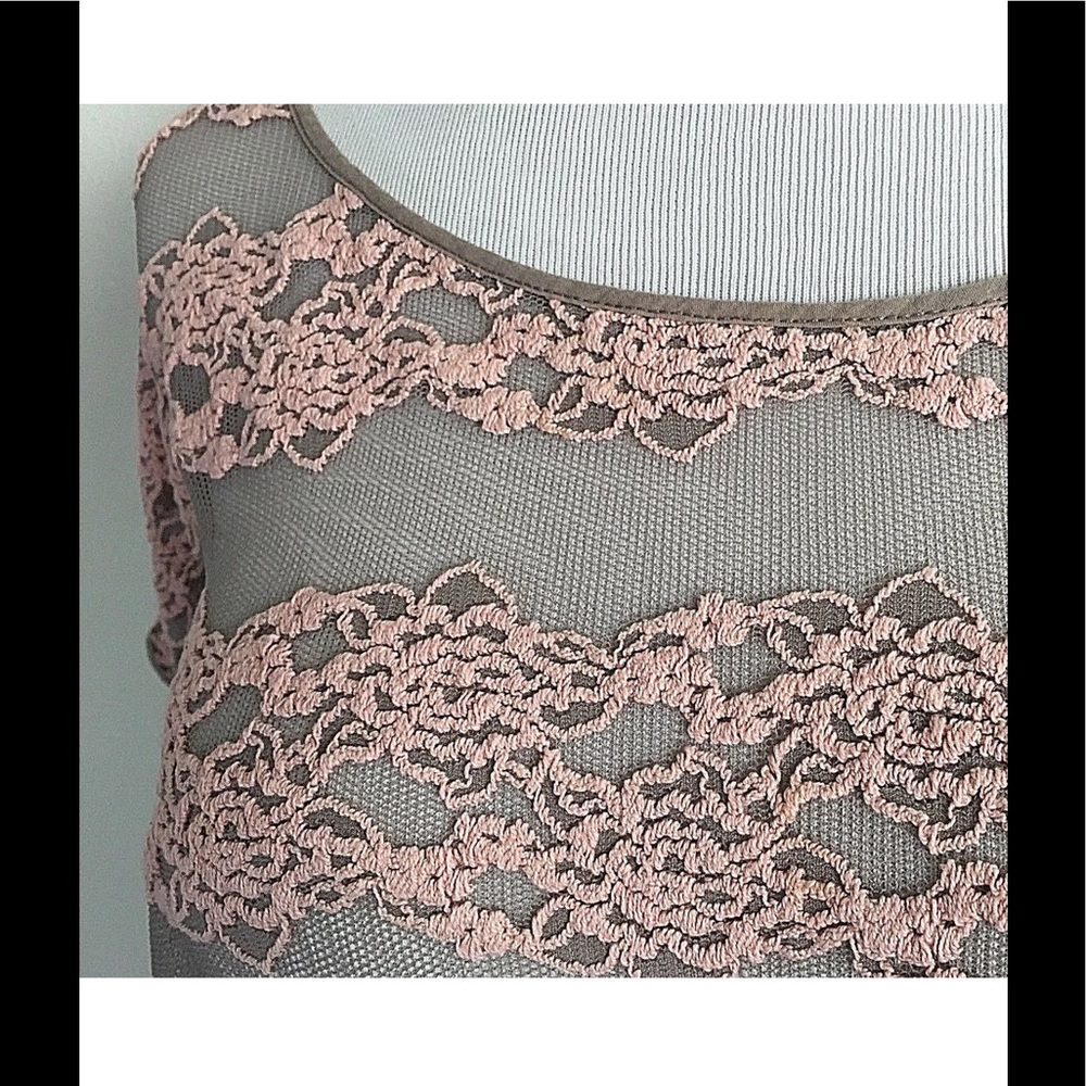 Free People County Fair Banded Bottom Lace Top - Picture 4 of 8