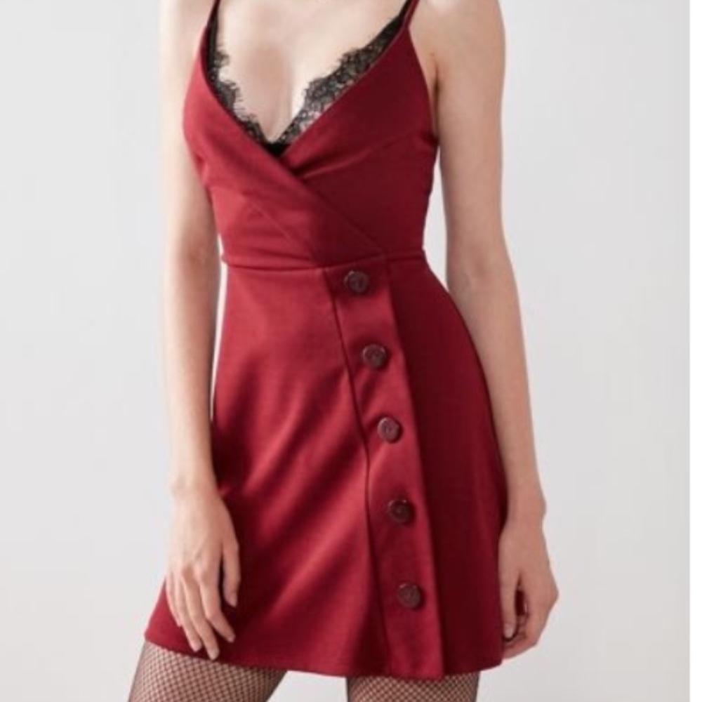 Silence + noise buttoned wrap dress NWT - Small