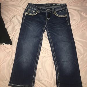 Girls miss me cuffed capris