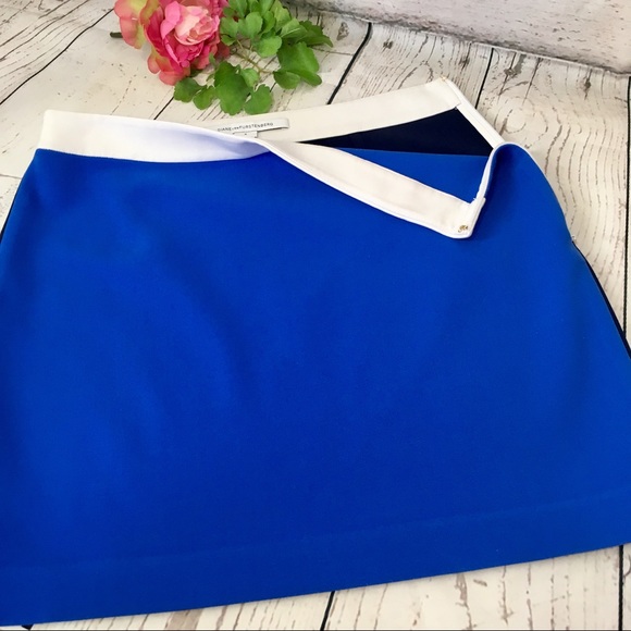 Diane von Furstenberg color block Sloane skirt. - Picture 4 of 7