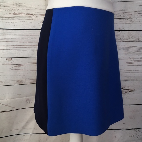 Diane von Furstenberg color block Sloane skirt. - Picture 3 of 7