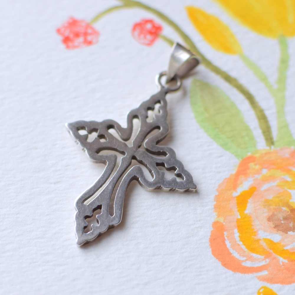 {PENDANT} Sterling Silver Cross Pendant