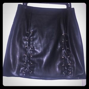 Bebe Faux Leather Skirt