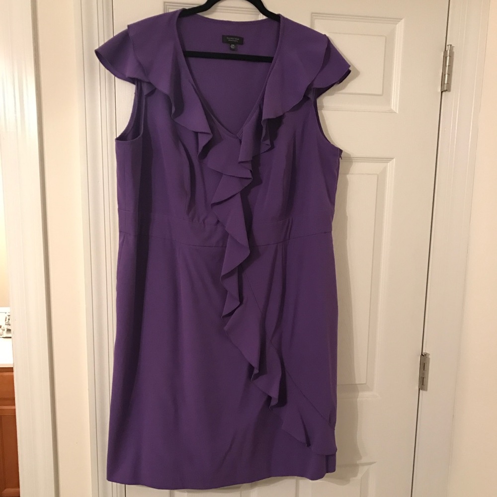 Purple ruffle dress, Size 20W