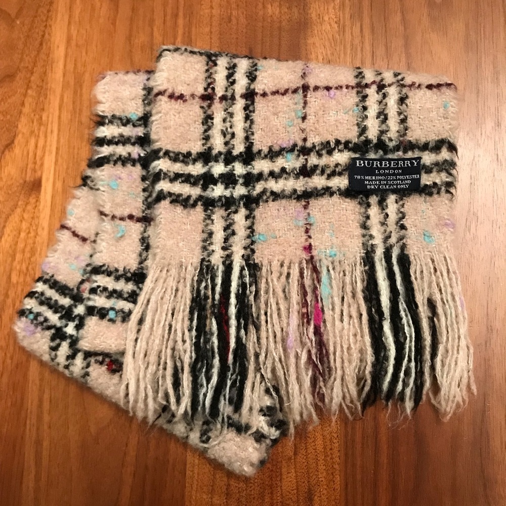 Authentic Burberry scarf — cozy and iconic
