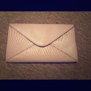 🍍Lite Pink Skin Clutch Purse Jessica McClintock