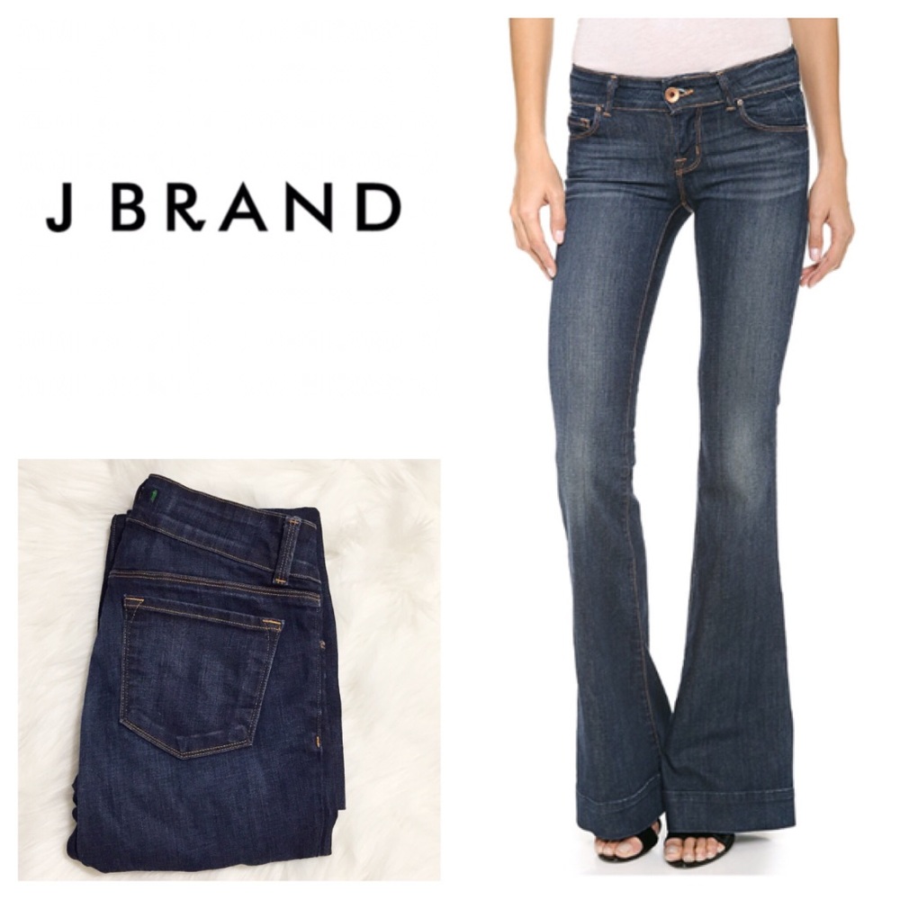 J Brand Love Story Stretch Flare Dark Vintage 25
