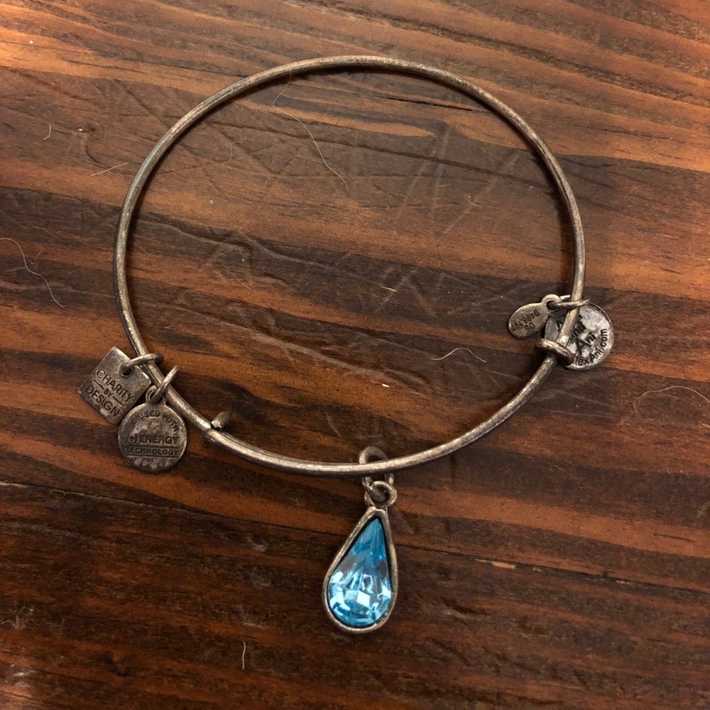 Alex & Ani Blue stone bracelet