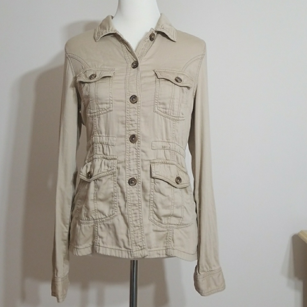 Mossimo  Baige Button Down Jacket