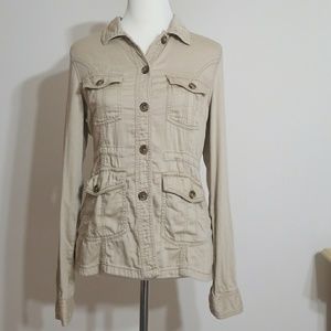 Mossimo  Baige Button Down Jacket