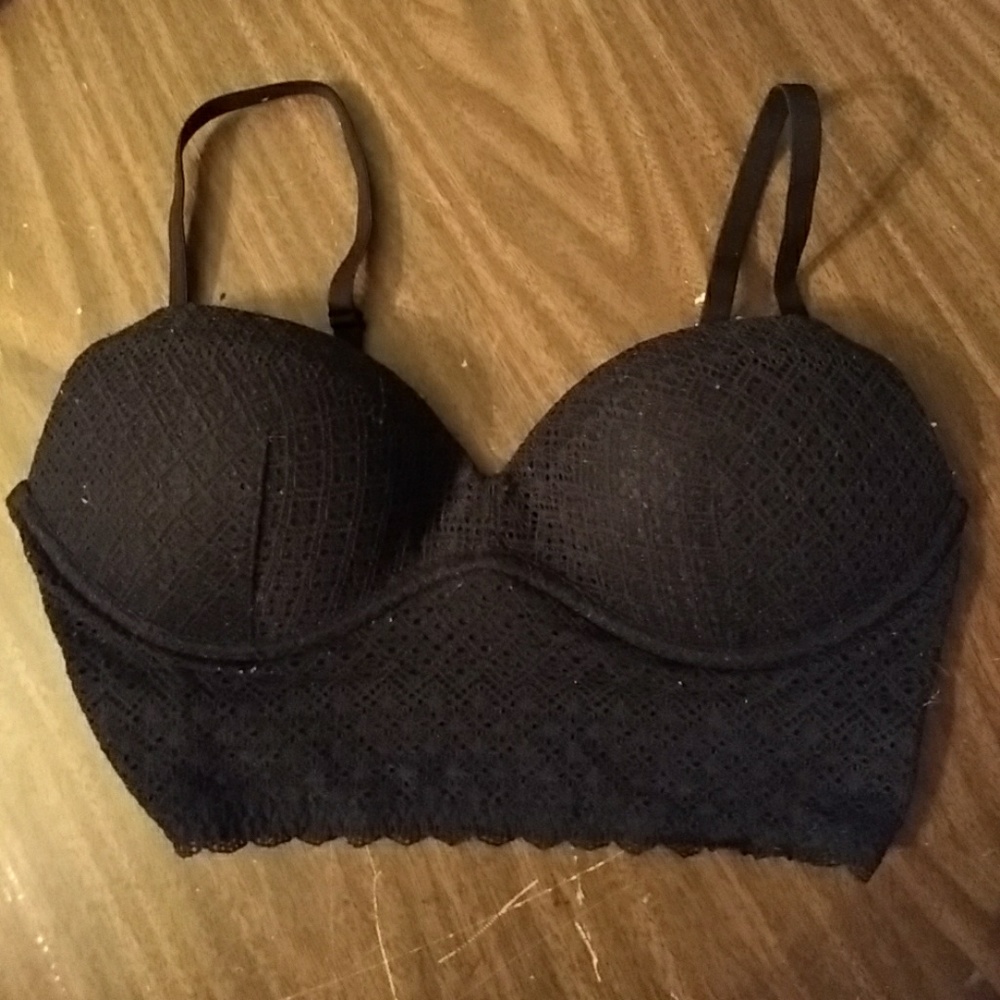 Victoria's Secret Padded No Wire Black Bra