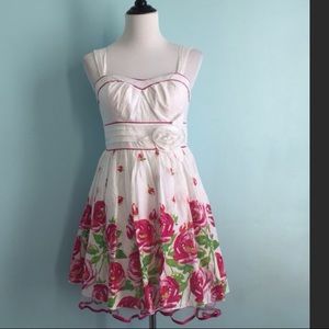 Cute My Michelle Princess-like Floral Skater Dress