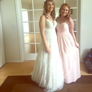 David’s Bridal Dress W10840 in Petal