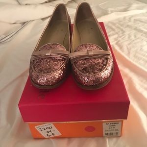 Kate Spade 6.5 glitter loafers