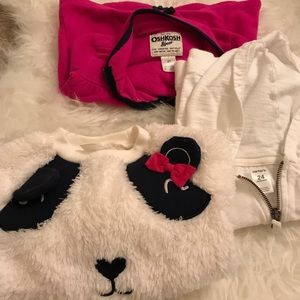 Lot of 3 toddler girl sweaters