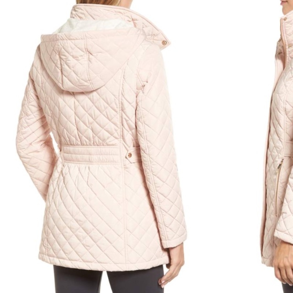 Calvin Klein hooded quilted jacket black