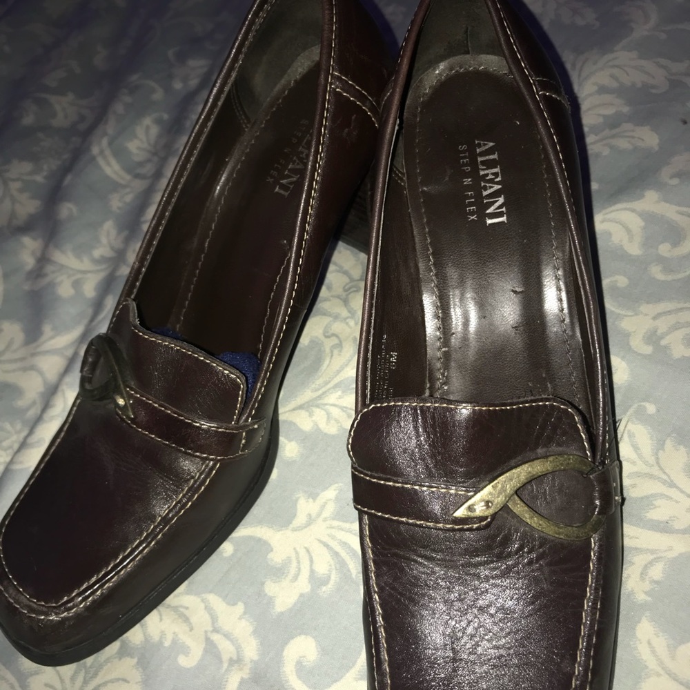 Alfani brown high heel shoes