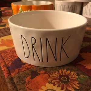 **FINAL DROP** Rae Dunn “Drink” Dog Bowl