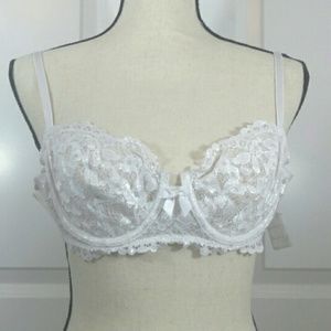 Victoria Secret 34C Unlined Lace Shimmer Bra