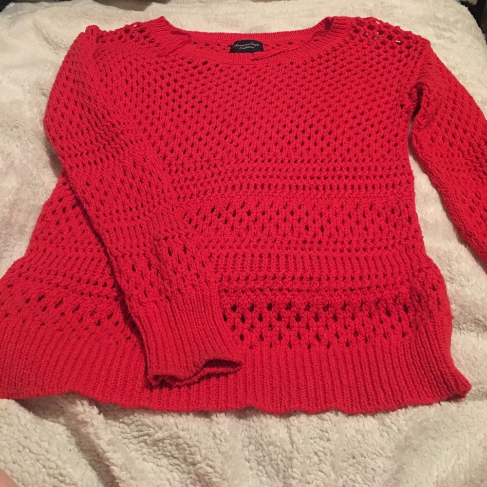 American Eagle Outfitters Red Sweater