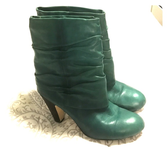 Seychelles Shoes - Seychelles Turquoise Round Toe Boot Size 9