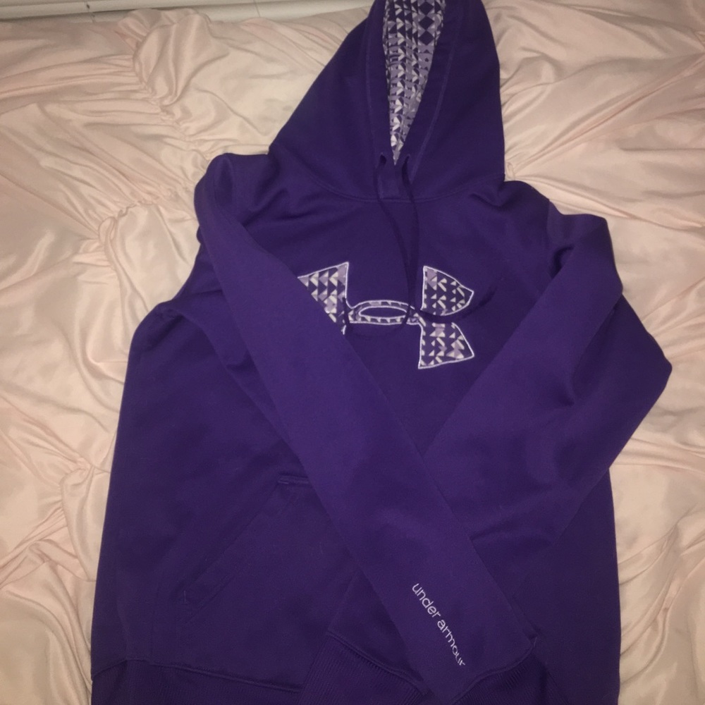 Purple under armour hoodie