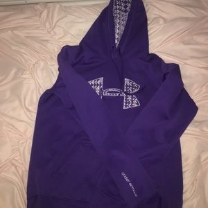 Purple under armour hoodie