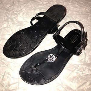 Black “Pansy” sandal