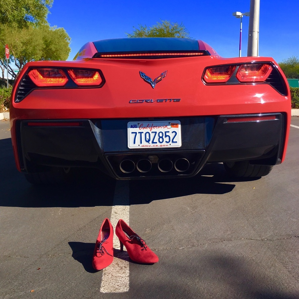 Ferrari Red Suede Heels!