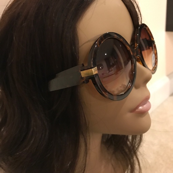 NEW round tortoise sunglasses - Picture 2 of 2