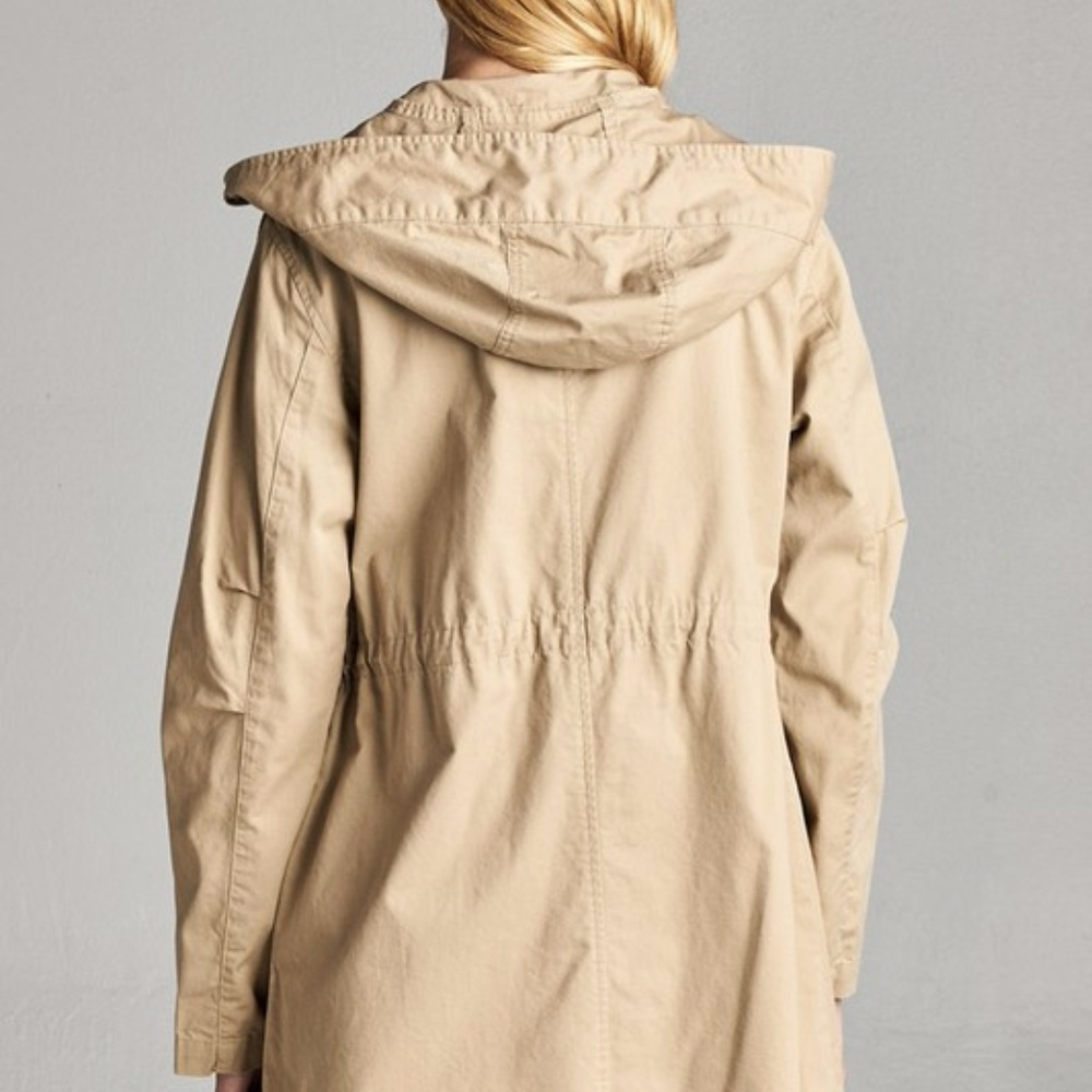 PLUS--Shala Utility Jacket -- Khaki - Picture 3 of 5
