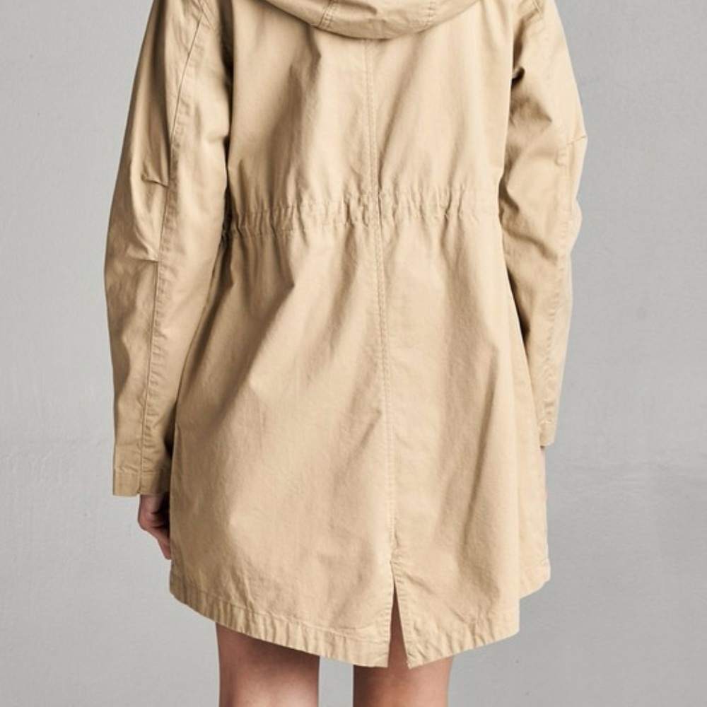PLUS--Shala Utility Jacket -- Khaki - Picture 4 of 5
