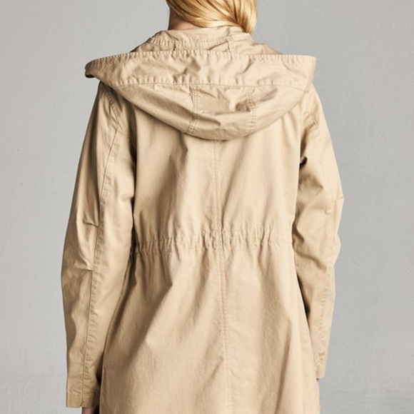 PLUS--Shala Utility Jacket -- Khaki - Picture 3 of 5