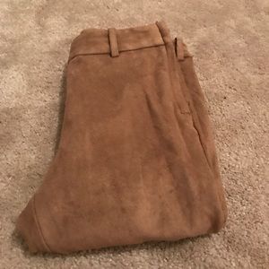 Dressy faux suede pants
