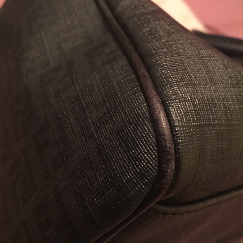 Fendi Black Zucchino Canvas Forever Boston Bag - Picture 7 of 14