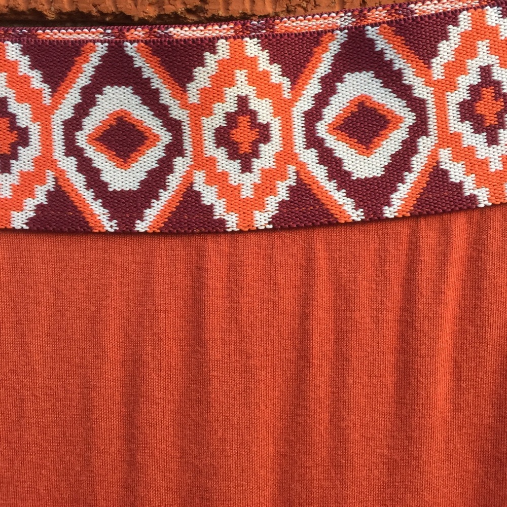 💜Stretch maxi skirt.colorful band(stain last pic) - Picture 3 of 6