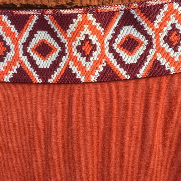 💜Stretch maxi skirt.colorful band(stain last pic) - Picture 3 of 6